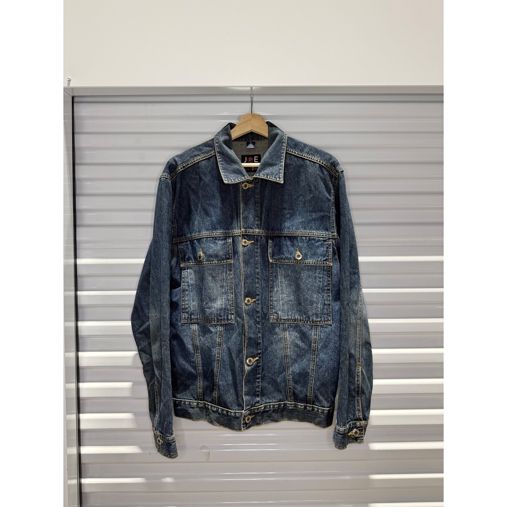 Joe Urban Mens Denim Trucker Jacket‎ Medium Blue Faded type 2